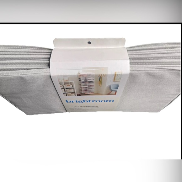 Brightroom Gray Hanging Shoe Organizer Closet Hanging Light Gray 22 Packets - Picture 3 of 10